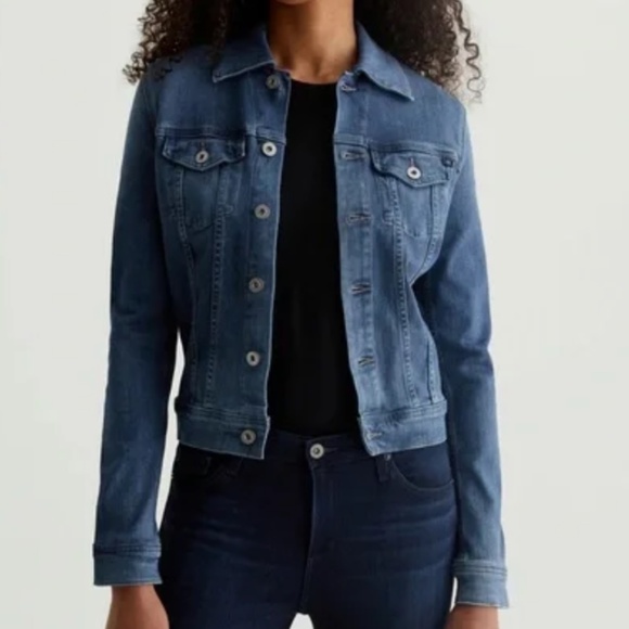 NWOT Adriano Goldschmied fitted jean jacket - Picture 6 of 7